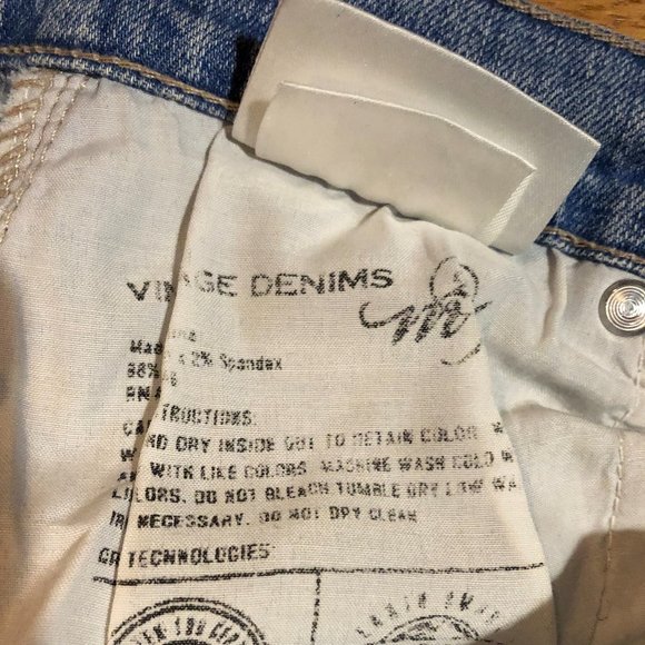 VINTAGE M2F BLUE BOOTCUT DENIM JEANS SZ 26/6 - Picture 10 of 10